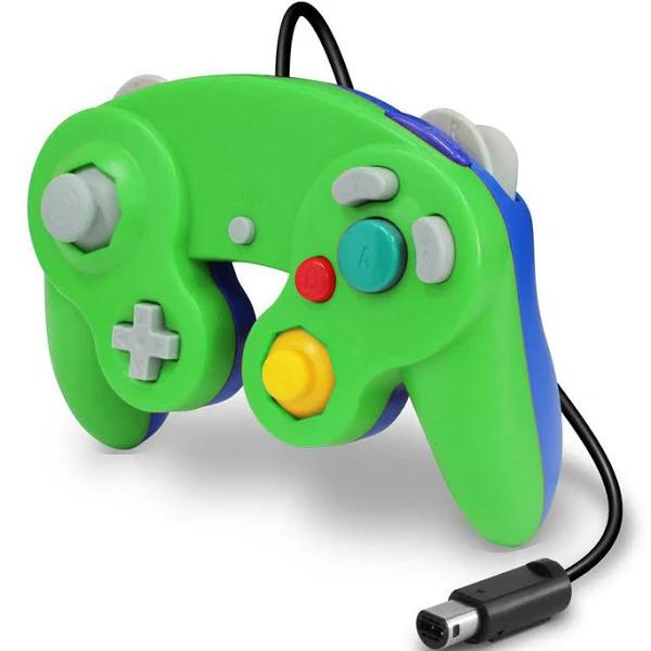 CirKa Wired Controller For Gamecube and Wii (Green/Blue)