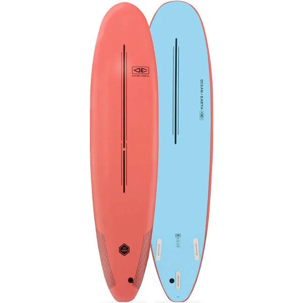 Ocean and Earth Ezi Rider 8ft Softboard - Coral