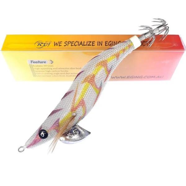 Rui Squid Jig KR56 Red Head Glow Egi Fishing Lure 3.5