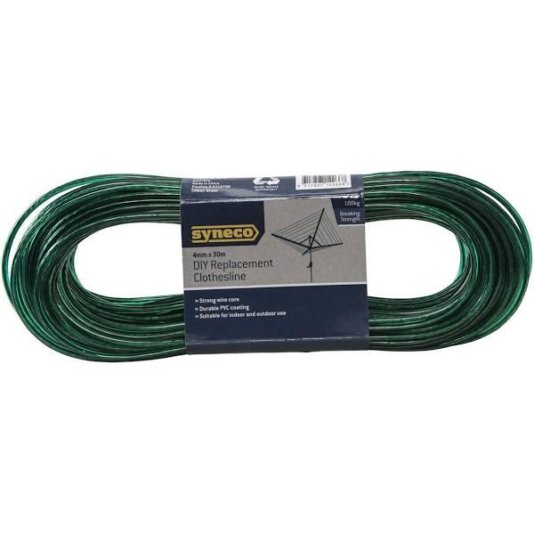 Syneco 4mm x 30m Green Clothesline Wire