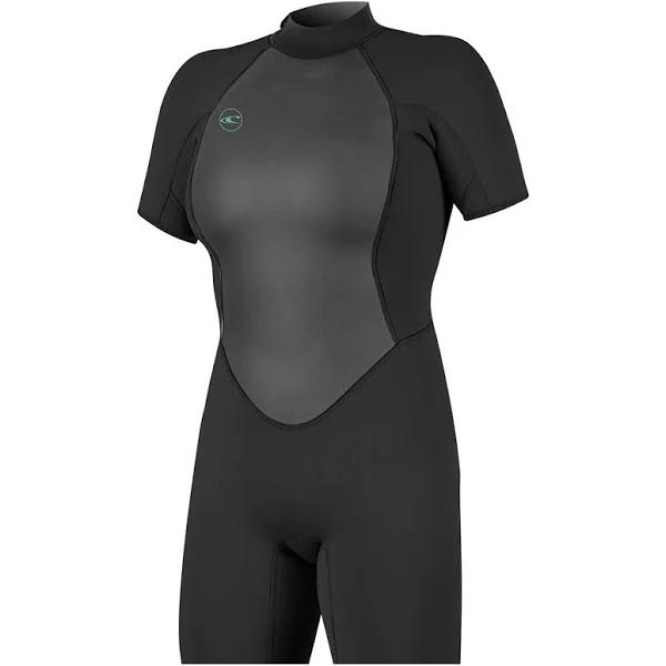 O Neill Womens Reactor II 2mm Back Zip Shorty Wetsuit - Black