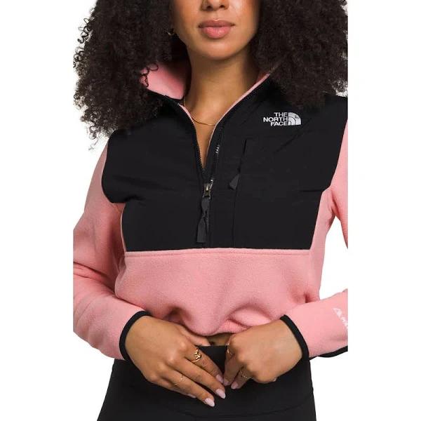 The North Face | Women Denali Cropped Tech Fleece Sweatshirt Pink L