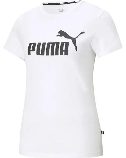 Puma Essentials Logo Tee White, Womens Short-sleeved T-Shirt, Size XS - Color Puma White