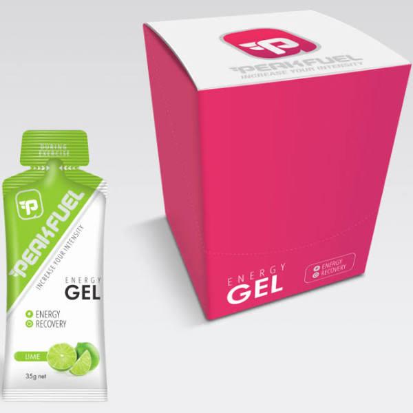 PeakFuel Energy Gel, 35g, Lime, 16 Gels