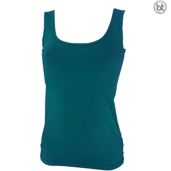 Bamboo Slim Fit Singlets 10 Teal