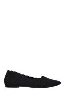 Womens Skechers Black Cleo Honeycomb Slip-on Canvas Shoes - Black