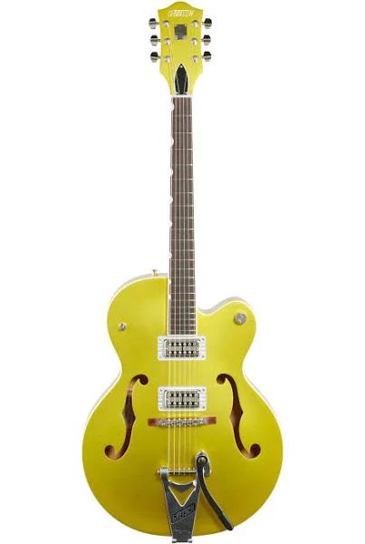 Gretsch G6120T-HR Brian Setzer Signature Hot Rod Hollow Body Guitar w/Bigsby, Lime Gold