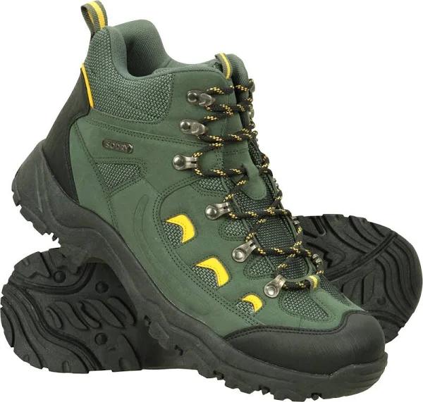 Mountain Warehouse Mens Adventurer Waterproof Walking Boots Green 7 UK