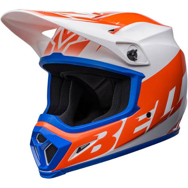 Bell MX-9 MIPS Helmet (Disrupt White/Orange)