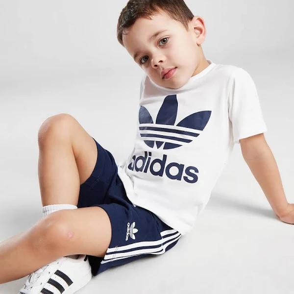 Adidas Originals T-Shirt/Shorts Set Infant's - White - 0-3M