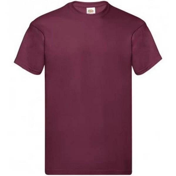 Fruit of The Loom Mens Original Short Sleeve T-Shirt (Burgundy) (3XL)