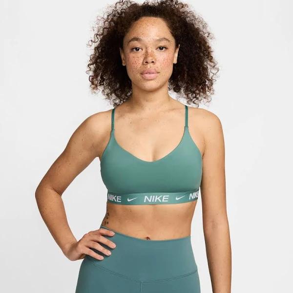 Indy Light Support Womens Padded Adjustable Sports Bra, Green / XXS