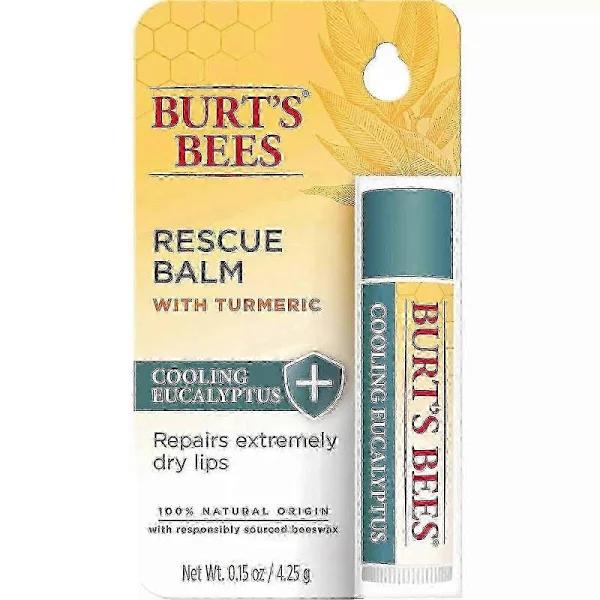 Burt's Bees Lip Balm Rescue, Cooling Eucalyptus, 0.15 oz