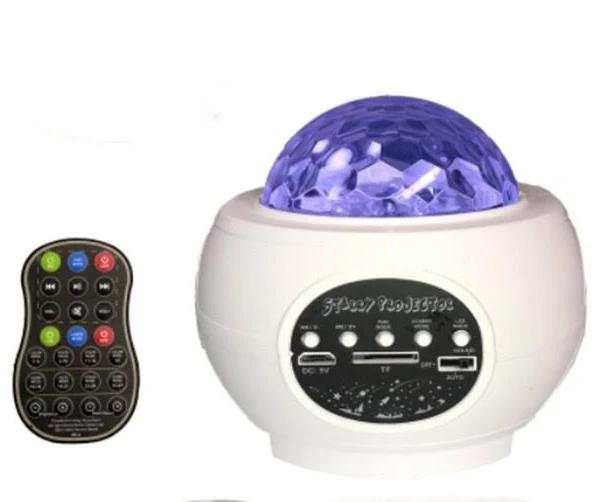 Bluetooth Star Projector Starry Night Lamp LED Night Light Ocean Wave Projector