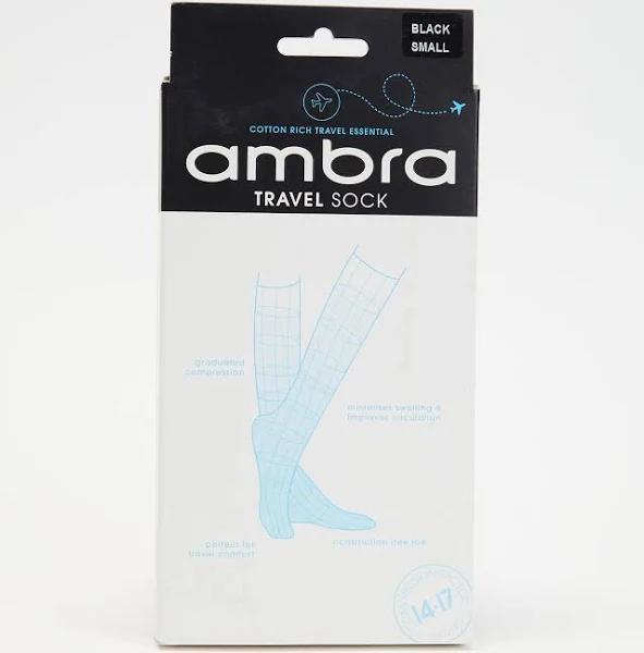 Ambra Travel Sock- Black