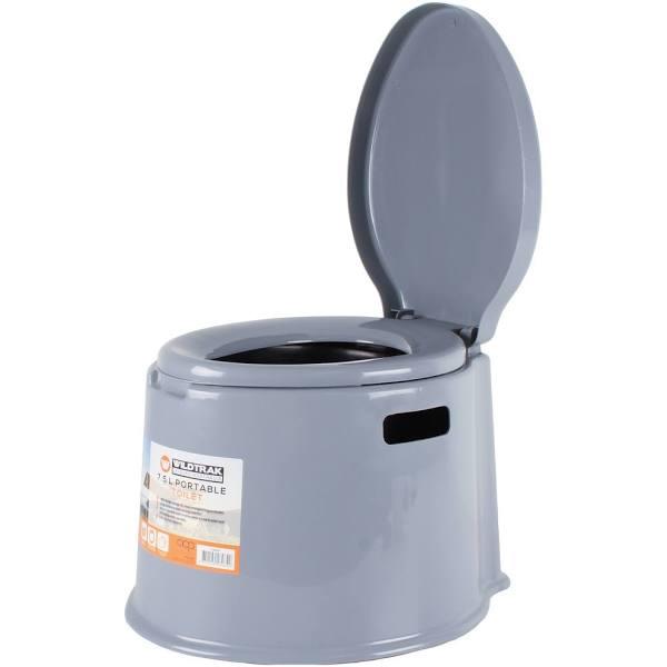 Travel Camp Toilet 7.5L 50x42x34cm Seat & Toilet Paper Holder