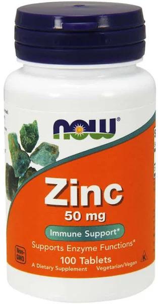 Now Foods Zinc - 50 MG - 100 Tablets