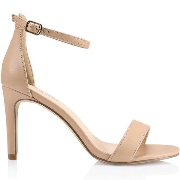 Verali Women's Mattie Strappy Heels - Nude Smooth 38