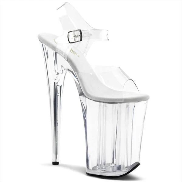 Pleaser INFINITY-908 Clear Platform Heels 7