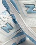 New Balance Unisex 550 White/Blue Haze/Rain Cloud - Size 4