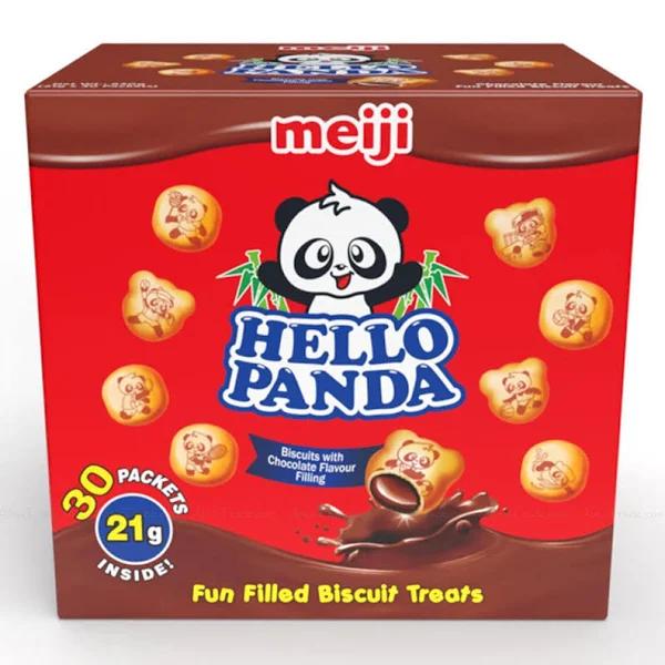 Meiji Hello Panda Biscuits Chocolate Flavoured Filling 21g x 30