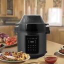 Healthy Choice Air Fryer + Pressure Cooker (Black) - 6L