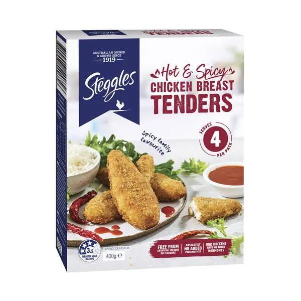 Steggles Frozen Hot & Spicy Chicken Breast Tenders