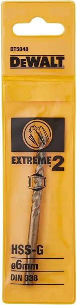 DeWalt 6mm Extreme 2 HSS-G Metal Drill Bit - DT5048-QZ