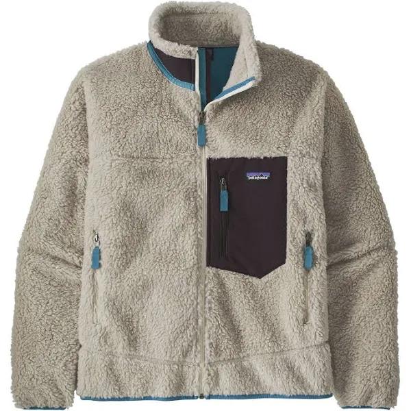 Patagonia Classic Retro-X Jacket - Natural/Obsidian Plum L