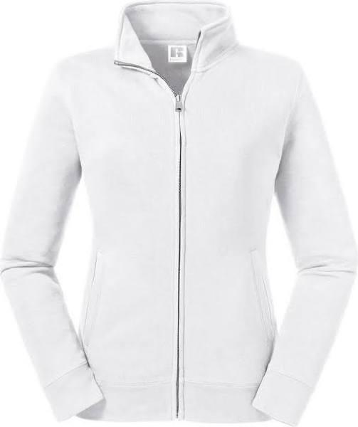 Russell Womens/Ladies Authentic Sweat Jacket White XL