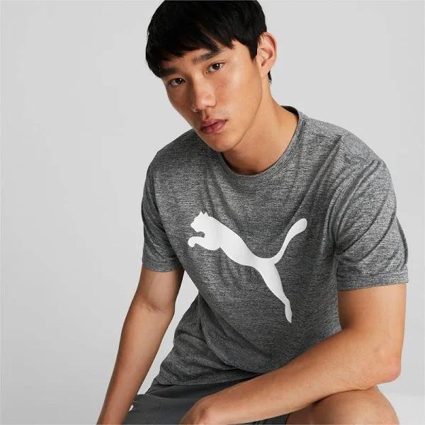 Puma Train Fav Heather Cat Tee - Black Heather