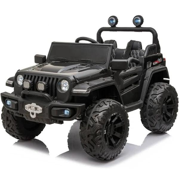 Jeep Wrangler Inspired Ride On Kids Car - Black