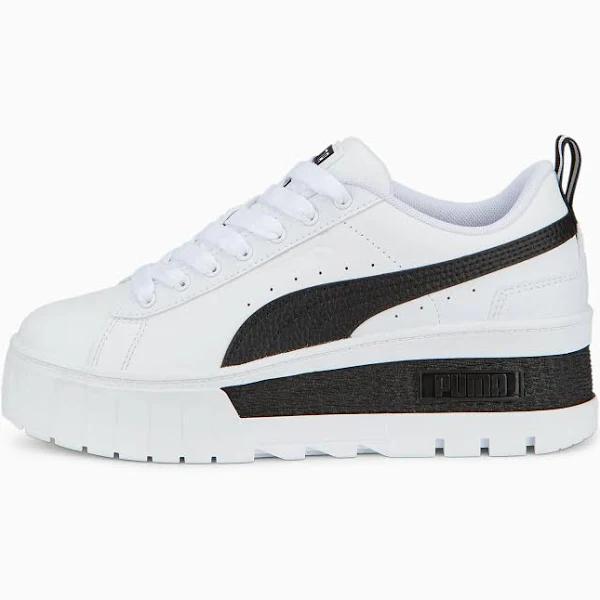 (Women) Puma Mayze Wedge 'White Black' 386273‐01