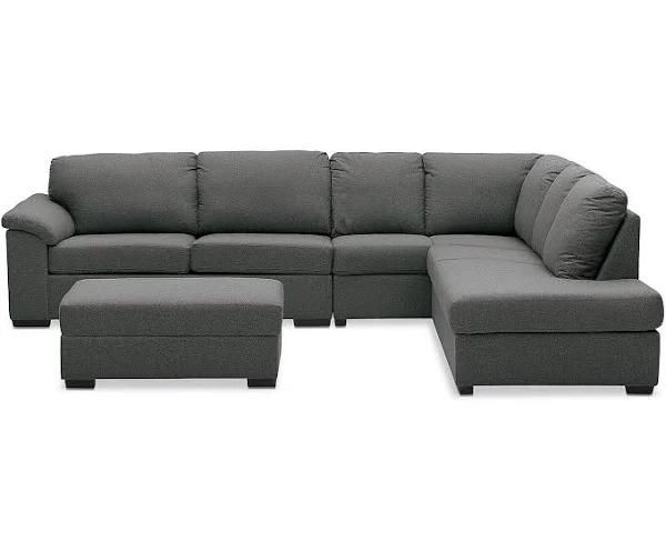 Rumpus - Fabric Corner Suite Right-Hand Facing Chaise with Sofa Bed by Amart Furniture