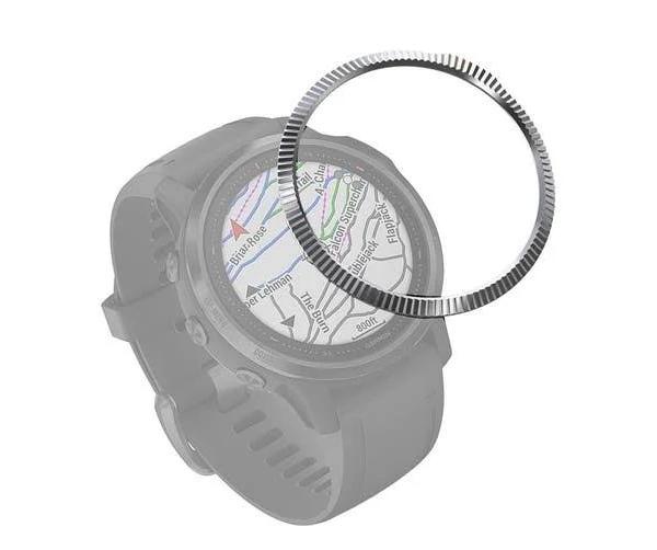 For Garmin Fenix 6S/ 6s Pro/6S Sapphire Smart Watch Steel Bezel Ring, B Version(Silver)