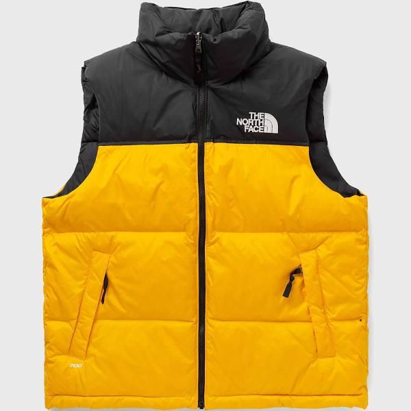 The North Face '96 Retro Nuptse Down Puffer Vest in Yellow and Black