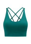 Lorna Jane Lotus Longline Sports Bra Dark Teal / XL