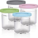 4x Cream Pints Cup Storage Jars For Ninja Creami With Lids Ice Cream Containers