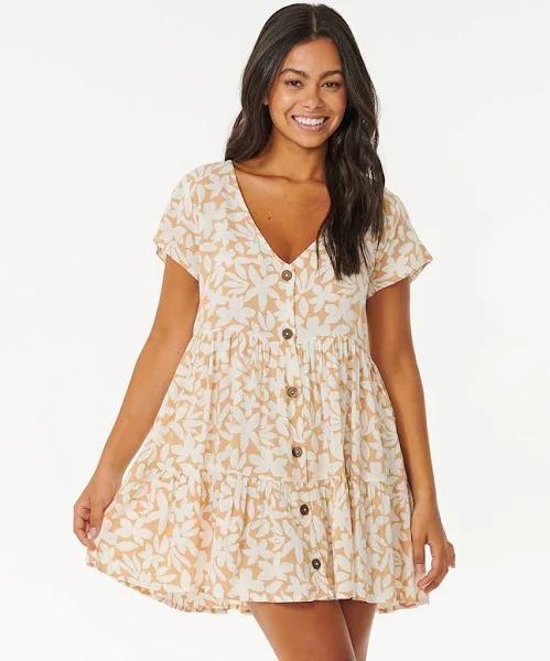 Rip Curl Holiday Tropics Dress - Tan S