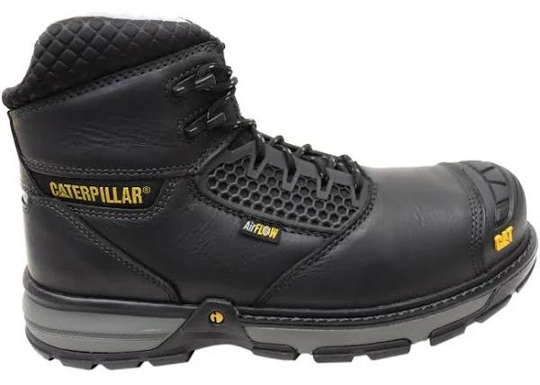 Caterpillar Mens Excavator Superlite Cool Carbon Composite Toe Boots - Black - 12 US or 30 cm