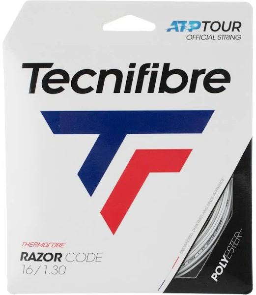 Tecnifibre Razor Code 16g White (1.30mm) Tennis String