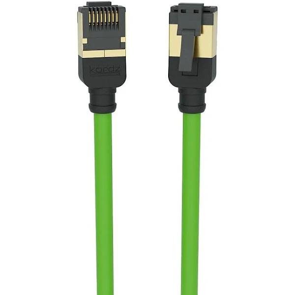 Kordz Professional Slim Profile Cat6a Network Patch Cord Green - 10.0m [K33946-1000-GN]