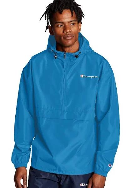 Champion US Packable 1/4 Zip Jacket - Balboa Blue