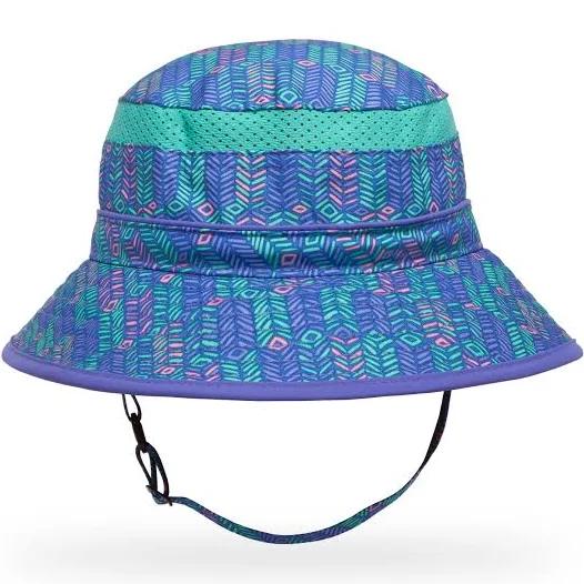 Sunday Afternoons Kid's Sunhat Purple Arrow & Iris Bucket Hat Small