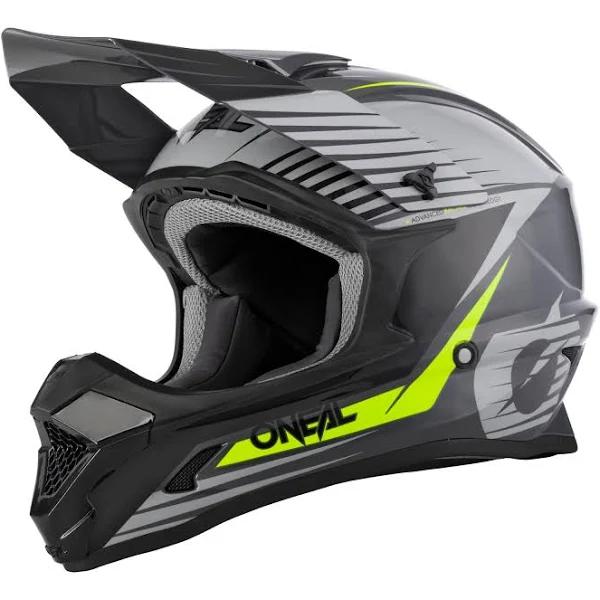 O'Neal 2022 1SRS Stream Grey/Neon Yellow Helmet