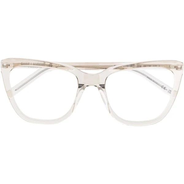 Saint Laurent SL 548 Slim Opt 004 Glasses Brown/Transparent