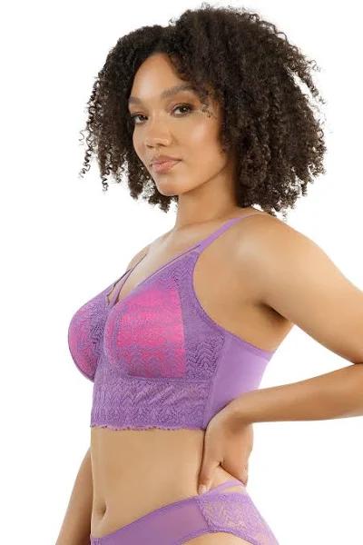 Parfait Mia Wireless Longline Lace Bralette - Light Orchid - 12G