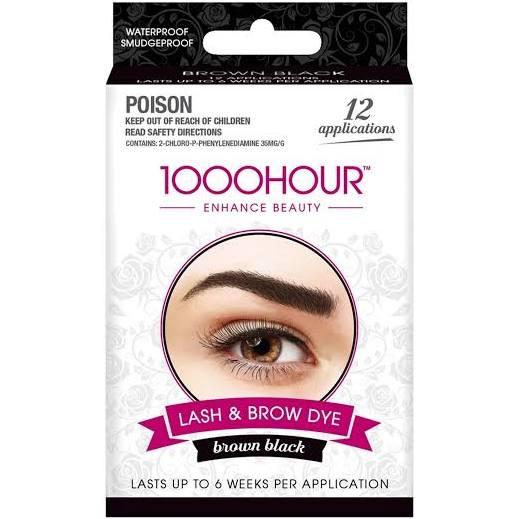 1000 Hour Brown Black Eyelash & Brow Dye Kit