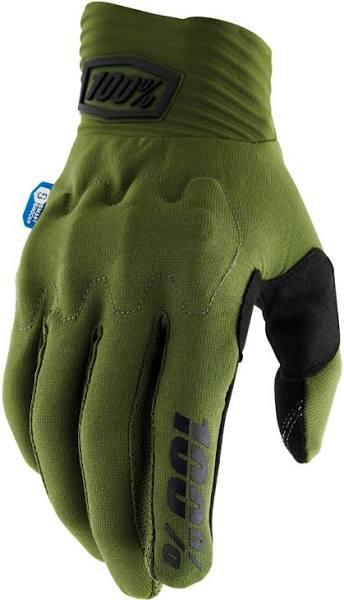 100 Percent Cognito Smart Shock Gloves Army Green XL