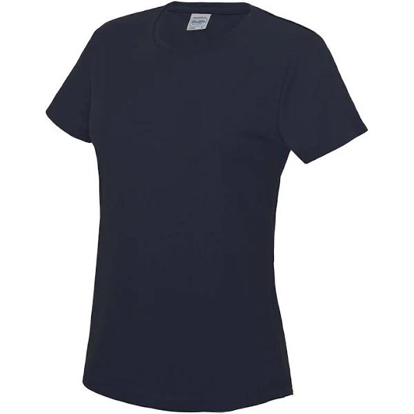 Just Cool Womens/Ladies Sports Plain T-Shirt French Navy XS